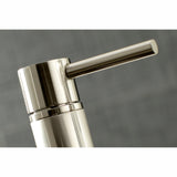 Concord KS8288DLBS Two-Handle 4-Hole Deck Mount Bridge Kitchen Faucet with Brass Sprayer, Brushed Nickel