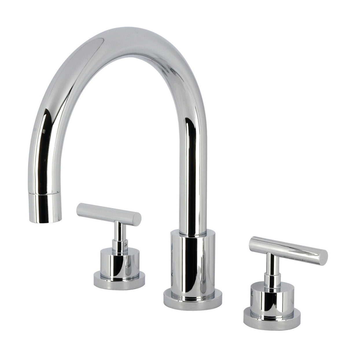 Manhattan KS8321CML Two-Handle 3-Hole Deck Mount Roman Tub Faucet, Polished Chrome