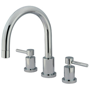 Concord KS8321DL Two-Handle 3-Hole Deck Mount Roman Tub Faucet, Polished Chrome