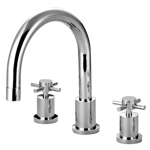 Concord KS8321DX Two-Handle 3-Hole Deck Mount Roman Tub Faucet, Polished Chrome