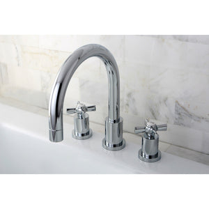 Millennium KS8321ZX Two-Handle 3-Hole Deck Mount Roman Tub Faucet, Polished Chrome