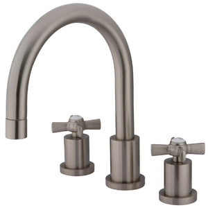 Millennium KS8328ZX Two-Handle 3-Hole Deck Mount Roman Tub Faucet, Brushed Nickel