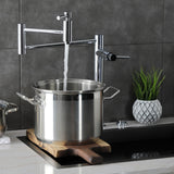 Concord KS8701DL Two-Handle 1-Hole Deck Mount Pot Filler, Polished Chrome