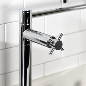 Concord KS8701DX Two-Handle 1-Hole Deck Mount Pot Filler, Polished Chrome
