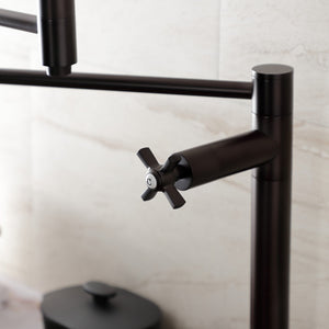 Millennium KS8705ZX Two-Handle 1-Hole Deck Mount Pot Filler, Oil Rubbed Bronze