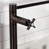 Millennium KS8705ZX Two-Handle 1-Hole Deck Mount Pot Filler, Oil Rubbed Bronze