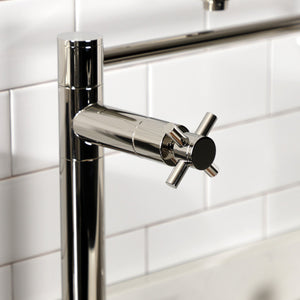 Concord KS8706DX Two-Handle 1-Hole Deck Mount Pot Filler, Polished Nickel