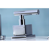 Claremont KS8721CQL Two-Handle 4-Hole Deck Mount Widespread Kitchen Faucet with Plastic Sprayer, Polished Chrome