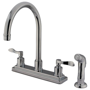 KS8791DFL Two-Handle 4-Hole Deck Mount 8