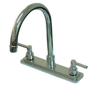 Elinvar KS8791ELLS Two-Handle 1-or-3 Hole Deck Mount 8