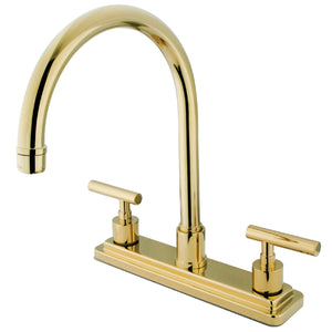 Manhattan KS8792CMLLS Two-Handle 1-or-3 Hole Deck Mount 8