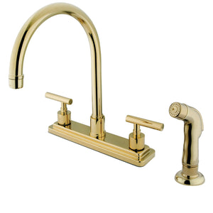 Manhattan KS8792CML Two-Handle 4-Hole Deck Mount 8