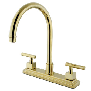 Claremont KS8792CQLLS Two-Handle 1-or-3 Hole Deck Mount 8