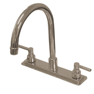 Elinvar KS8798ELLS Two-Handle 1-or-3 Hole Deck Mount 8
