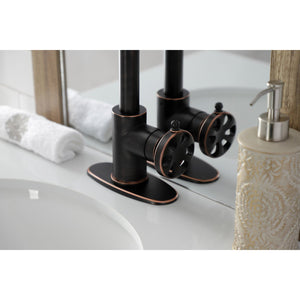 Belknap KSD144RXNB Single-Handle 1-Hole Deck Mount Bathroom Faucet with Push Pop-Up, Naples Bronze