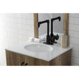 Belknap KSD144RXNB Single-Handle 1-Hole Deck Mount Bathroom Faucet with Push Pop-Up, Naples Bronze