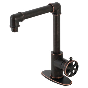 Belknap KSD144RXNB Single-Handle 1-Hole Deck Mount Bathroom Faucet with Push Pop-Up, Naples Bronze