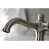 Nautical KSD154BXBN Single-Handle 1-Hole Deck Mount Bathroom Faucet with Push Pop-Up and Deck Plate, Brushed Nickel