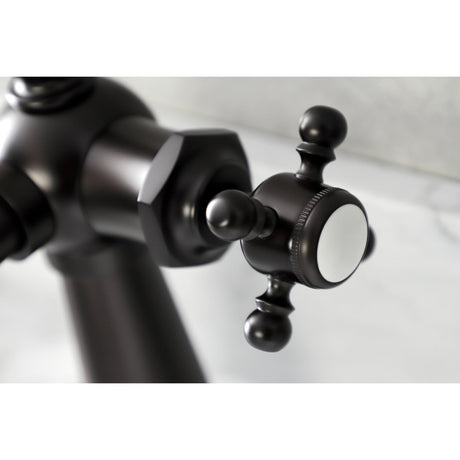 Nautical KSD154BXORB Single-Handle 1-Hole Deck Mount Bathroom Faucet with Push Pop-Up and Deck Plate, Oil Rubbed Bronze