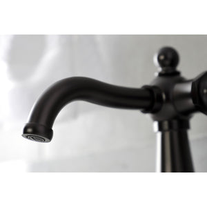 Nautical KSD154BXORB Single-Handle 1-Hole Deck Mount Bathroom Faucet with Push Pop-Up and Deck Plate, Oil Rubbed Bronze