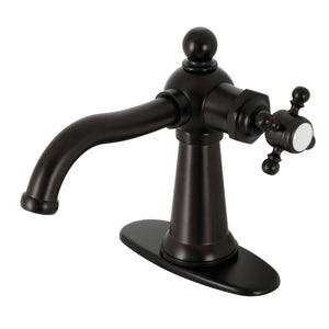 Nautical KSD154BXORB Single-Handle 1-Hole Deck Mount Bathroom Faucet with Push Pop-Up and Deck Plate, Oil Rubbed Bronze