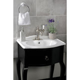Nautical KSD154KLBN Single-Handle 1-Hole Deck Mount Bathroom Faucet with Push Pop-Up and Deck Plate, Brushed Nickel