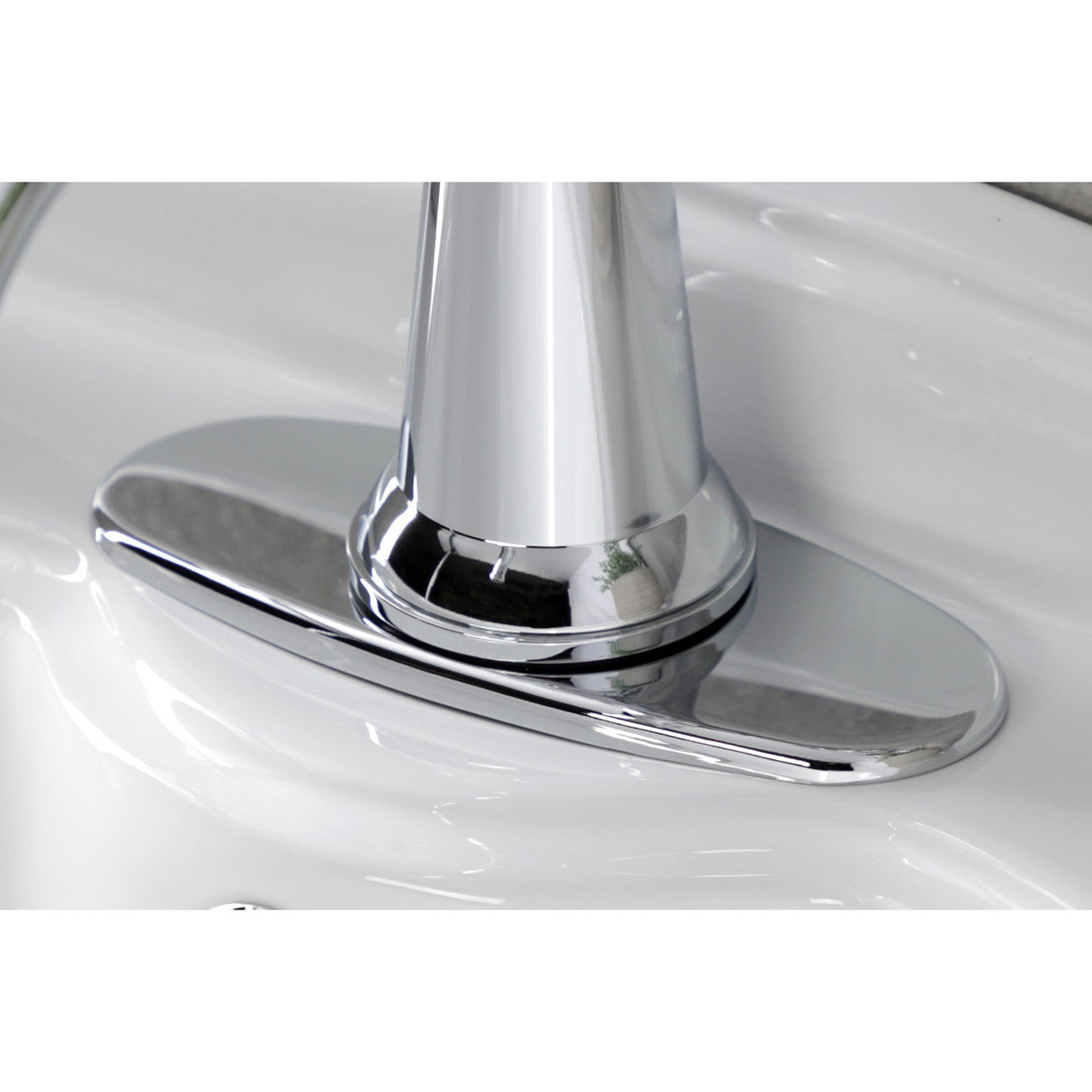 Nautical KSD154KLCP Single-Handle 1-Hole Deck Mount Bathroom Faucet with Push Pop-Up and Deck Plate, Polished Chrome