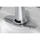 Nautical KSD154KLCP Single-Handle 1-Hole Deck Mount Bathroom Faucet with Push Pop-Up and Deck Plate, Polished Chrome