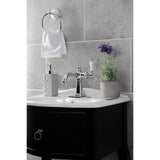 Nautical KSD154KLCP Single-Handle 1-Hole Deck Mount Bathroom Faucet with Push Pop-Up and Deck Plate, Polished Chrome