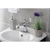 Nautical KSD154KLCP Single-Handle 1-Hole Deck Mount Bathroom Faucet with Push Pop-Up and Deck Plate, Polished Chrome