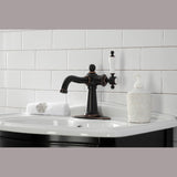 Nautical KSD154KLNB Single-Handle 1-Hole Deck Mount Bathroom Faucet with Push Pop-Up and Deck Plate, Naples Bronze