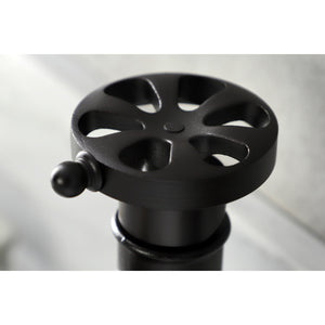 Belknap KSD2825RX Single-Handle 1-Hole Deck Mount Bathroom Faucet with Push Pop-Up and Deck Plate, Oil Rubbed Bronze