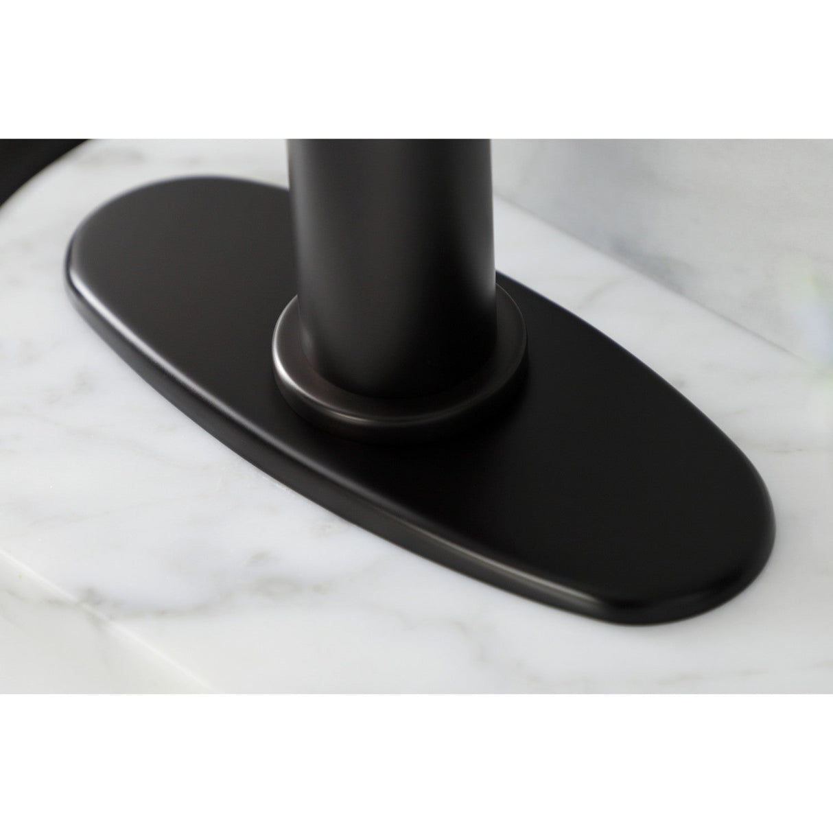 Belknap KSD2825RX Single-Handle 1-Hole Deck Mount Bathroom Faucet with Push Pop-Up and Deck Plate, Oil Rubbed Bronze