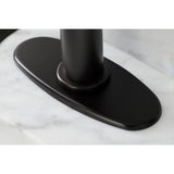 Belknap KSD2825RX Single-Handle 1-Hole Deck Mount Bathroom Faucet with Push Pop-Up and Deck Plate, Oil Rubbed Bronze