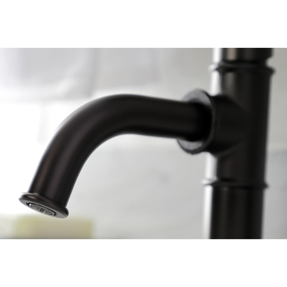 Belknap KSD2825RX Single-Handle 1-Hole Deck Mount Bathroom Faucet with Push Pop-Up and Deck Plate, Oil Rubbed Bronze