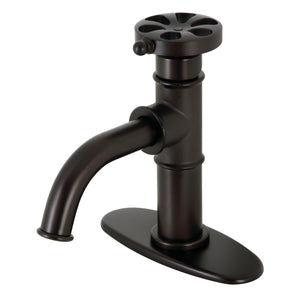 Belknap KSD2825RX Single-Handle 1-Hole Deck Mount Bathroom Faucet with Push Pop-Up and Deck Plate, Oil Rubbed Bronze