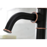 Whitaker KSD282KLNB Single-Handle 1-Hole Deck Mount Bathroom Faucet with Push Pop-Up and Deck Plate, Naples Bronze