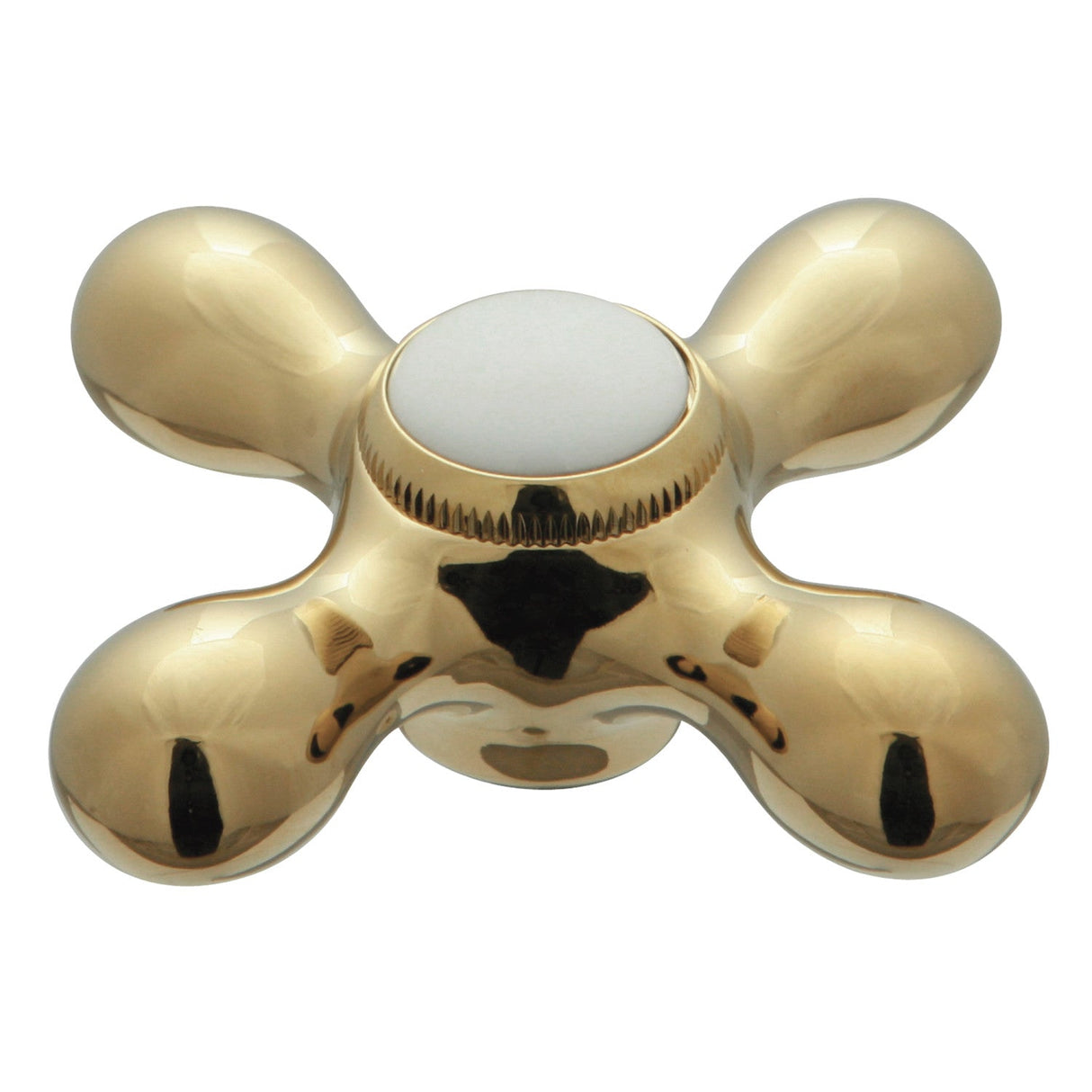 KSDH23625AX Metal Cross Diverter Handle, Polished Brass