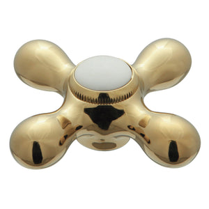 KSDH23625AX Metal Cross Diverter Handle, Polished Brass