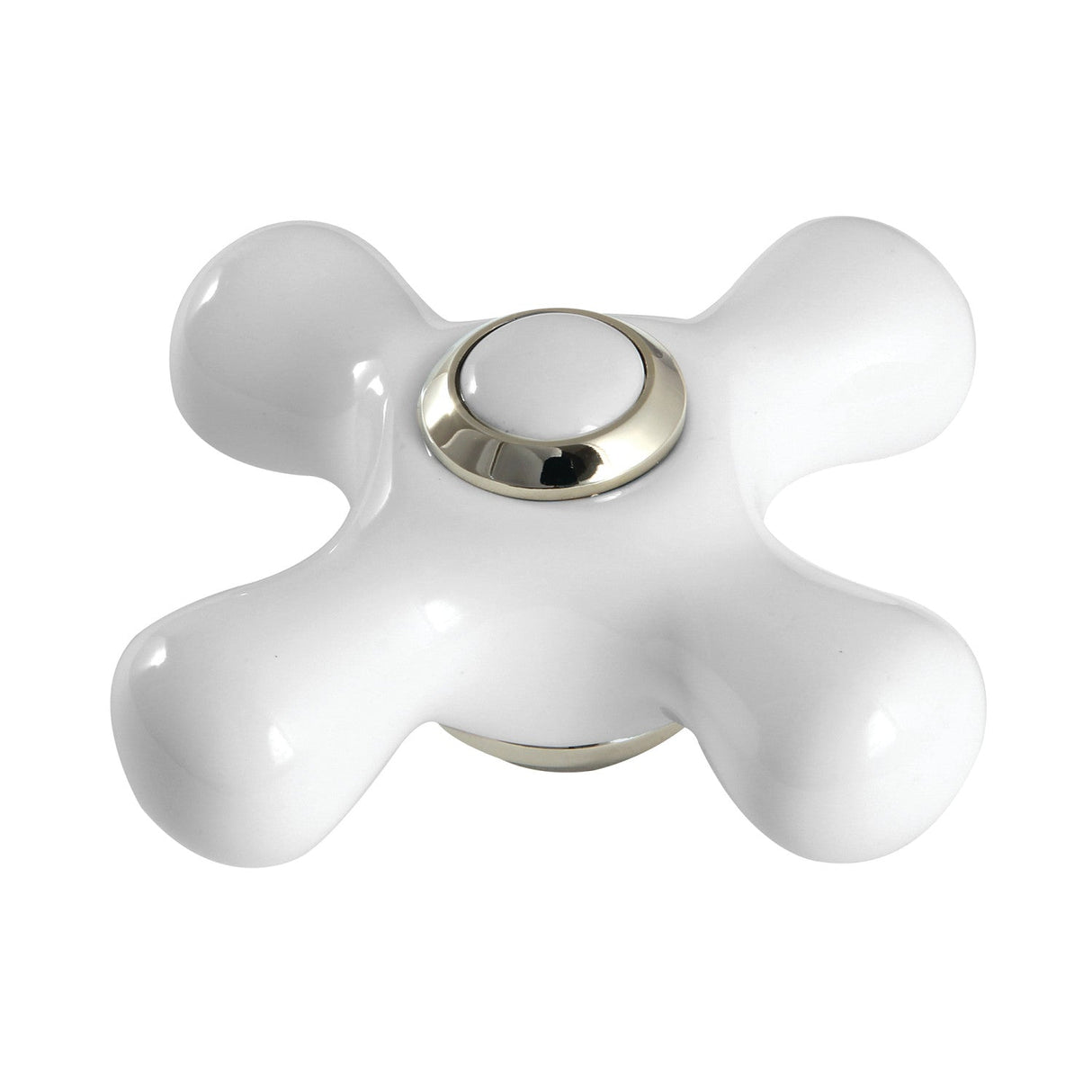 KSDH23665PX Brass Cross Diverter Handle, Polished Nickel