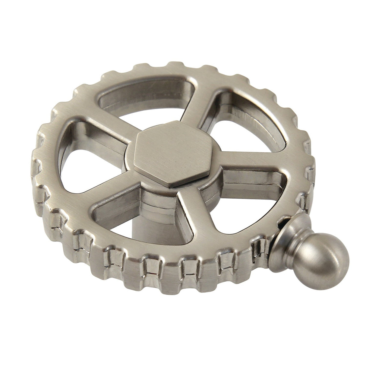 Fuller KSDH2948CG Machine Gear Style Handle, Brushed Nickel