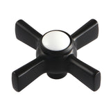 KSDH2960ZX Brass Cross Diverter Handle, Matte Black