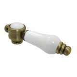 Bel-Air KSDH7613BPL Porcelain Lever Diverter Handle, Antique Brass