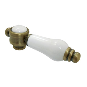 Bel-Air KSDH7613BPL Porcelain Lever Diverter Handle, Antique Brass