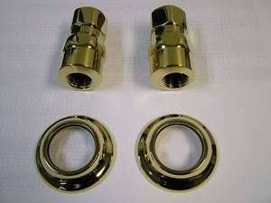 KSEL1242 Wall Mount Elbow, Polished Brass