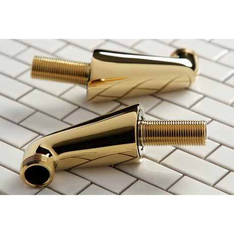 KSEL267PB Brass Deck Mount Tub Faucet Riser (KS267PB), Polished Brass