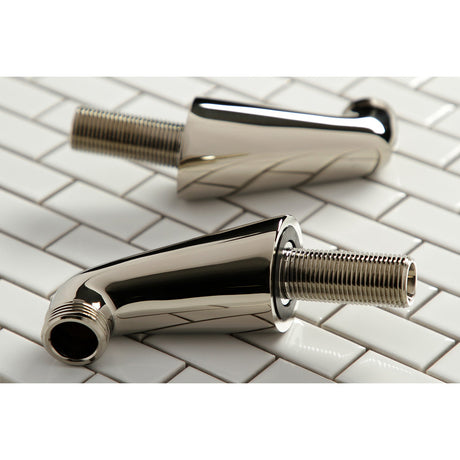 Vintage KSEL267PN Brass Deck Mount Tub Faucet Riser (KS267PN), Polished Nickel