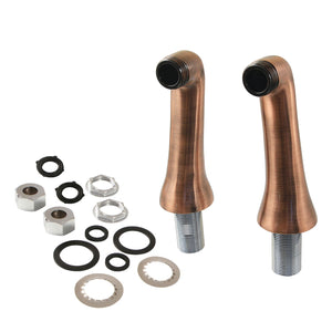 KSEL268AC Brass Deck Mount Tub Faucet Riser (KS268AC), Antique Copper