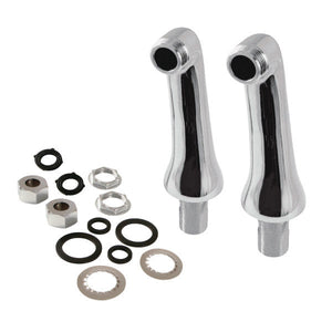 KSEL268C Brass Deck Mount Tub Faucet Riser (KS268C), Polished Chrome