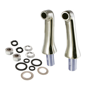Vintage KSEL268PN Brass Deck Mount Tub Faucet Riser (KS268PN), Polished Nickel